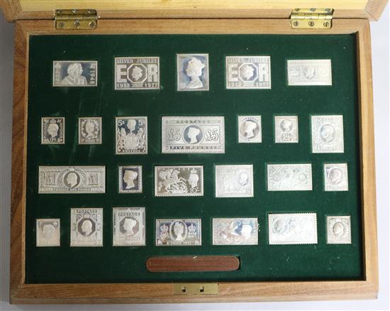 A set of Hallmarks Replicas Ltd Stamps of Royalty,